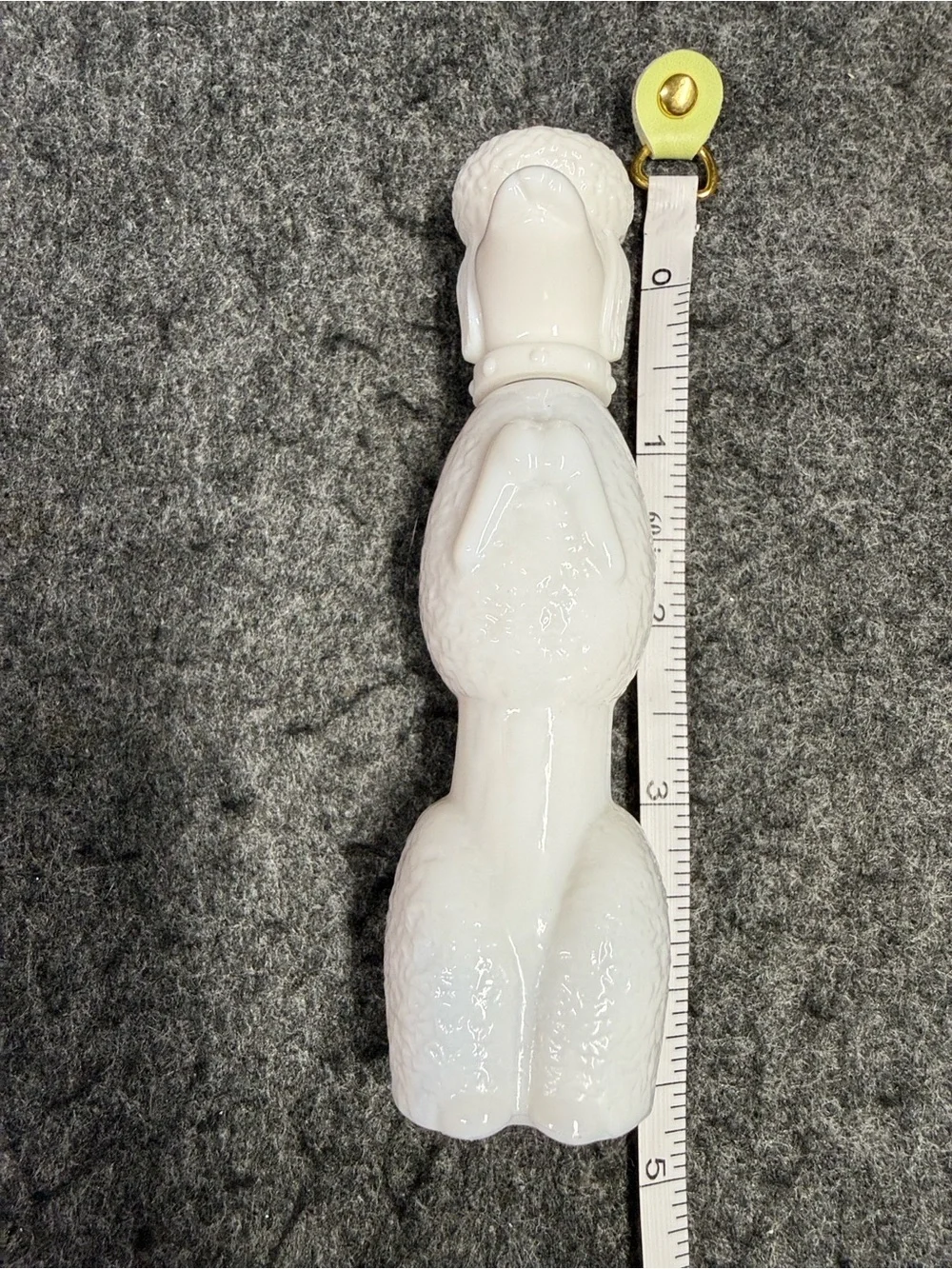 Avon White Ceramic Poodle Vase